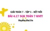 Bài 4.17 SGK Toán 7 tập 1 Kết nối tri thức